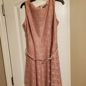 A blush colored dress